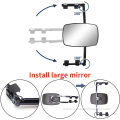 Extended vision car trailer mirror